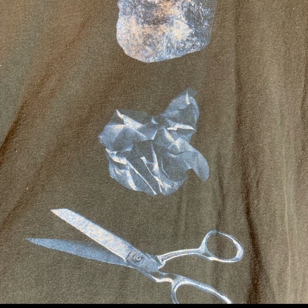 Sting & Peter Gabriel medium black graphic preowned tshirt